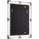 Ghost Acrylic And Metal Frame Mirror in Chrome