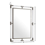 Ghost Acrylic And Metal Frame Mirror in Chrome