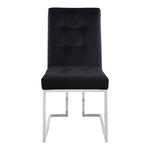 Alexis Velvet Upholstered Dining Chair in Black