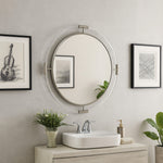 Ghost Acrylic And Metal Frame Mirror in Chrome
