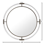 Ghost Acrylic And Metal Frame Mirror in Chrome