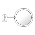 Ghost Acrylic And Metal Frame Mirror in Chrome