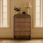 Giada Solid Wood And Veneer Chest in Brown