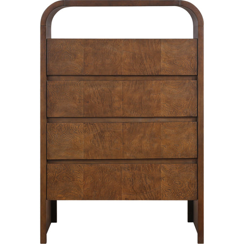 Giada Solid Wood And Veneer Chest in Brown