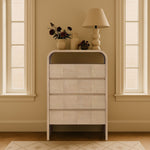 Giada Solid Wood And Veneer Chest in Natural