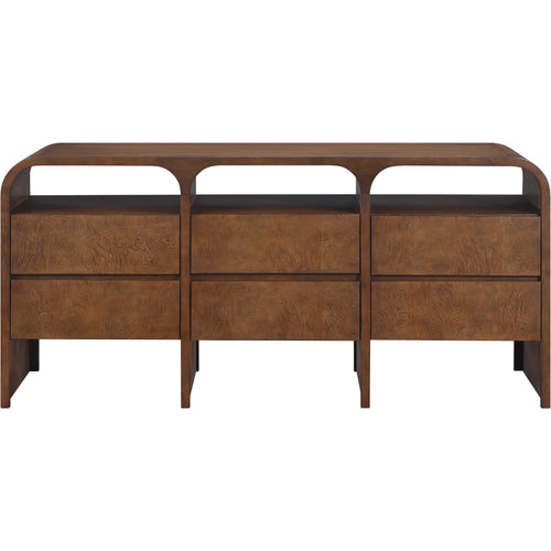 Giada Solid Wood And Veneer Dresser in Brown