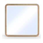 Giada Solid Wood And Veneer Mirror in Natural