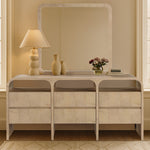 Giada Solid Wood And Veneer Mirror in Natural