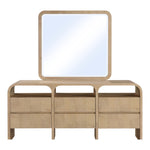 Giada Solid Wood And Veneer Mirror in Natural