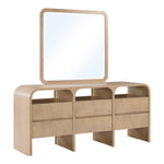 Giada Solid Wood And Veneer Mirror in Natural