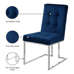 Alexis Velvet Upholstered Dining Chair in Navy