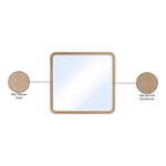 Giada Solid Wood And Veneer Mirror in Natural