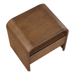 Giada Solid Wood And Veneer Nightstand in Brown
