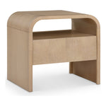 Giada Solid Wood And Veneer Nightstand in Natural