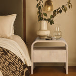 Giada Solid Wood And Veneer Nightstand in Natural