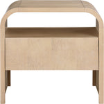 Giada Solid Wood And Veneer Nightstand in Natural
