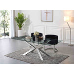 Gianna Velvet Upholstered Dining Chair in Black