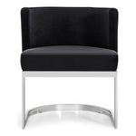 Gianna Velvet Upholstered Dining Chair in Black