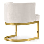 Gianna Velvet Upholstered Dining Chair in Cream