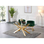 Gianna Velvet Upholstered Dining Chair in Green