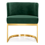 Gianna Velvet Upholstered Dining Chair in Green