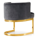 Gianna Velvet Upholstered Dining Chair in Grey