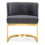 Gianna Velvet Upholstered Dining Chair in Grey