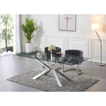 Gianna Velvet Upholstered Dining Chair in Grey