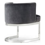 Gianna Velvet Upholstered Dining Chair in Grey