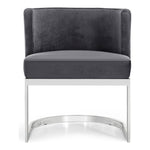 Gianna Velvet Upholstered Dining Chair in Grey