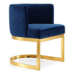 Gianna Velvet Upholstered Dining Chair in Navy