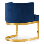 Gianna Velvet Upholstered Dining Chair in Navy