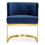 Gianna Velvet Upholstered Dining Chair in Navy