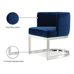 Gianna Velvet Upholstered Dining Chair in Navy
