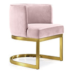 Gianna Velvet Upholstered Dining Chair in Pink