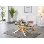 Gianna Velvet Upholstered Dining Chair in Pink