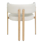 Gideon Vegan Leather Upholstered Dining Chair in Cream