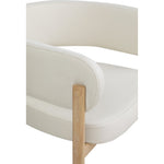 Gideon Vegan Leather Upholstered Dining Chair in Cream