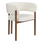 Gideon Vegan Leather Upholstered Dining Chair in Cream