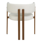 Gideon Vegan Leather Upholstered Dining Chair in Cream