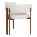 Gideon Vegan Leather Upholstered Dining Chair in Cream