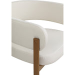 Gideon Vegan Leather Upholstered Dining Chair in Cream