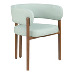 Gideon Vegan Leather Upholstered Dining Chair in Mint Green