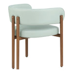 Gideon Vegan Leather Upholstered Dining Chair in Mint Green