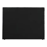 Adam Chenille Fabric Upholstered Queen Bed in Black