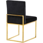 Giselle Velvet Upholstered Dining Chair in Black