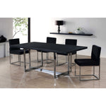 Giselle Velvet Upholstered Dining Chair in Black