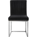 Giselle Velvet Upholstered Dining Chair in Black