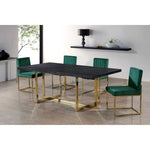 Giselle Velvet Upholstered Dining Chair in Green