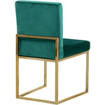 Giselle Velvet Upholstered Dining Chair in Green